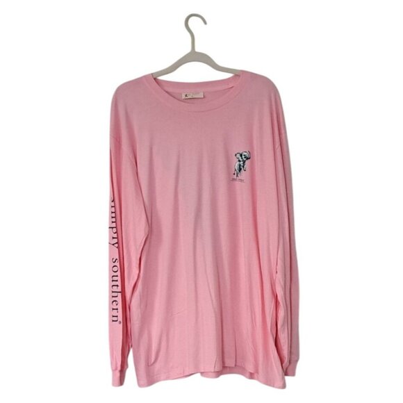 NWOT Simply Southern Pink T-Shirt "Born to Bloom" Elephant Print XL - Picture 4 of 7